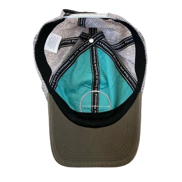 Marmot Green Gray Snap Back Baseball Hat - Picture 2 of 4